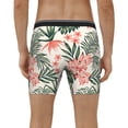 thumbnail image 4 of Salouo Lilies Flowers Pattern Men's Boxer Briefs, Soft & Breathable Underwear Elastic Waistband Briefs for Men,1-Pack, 4 of 7