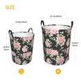 thumbnail image 3 of Sikiie Rose Flowers Print Round Dirty Clothes Basket, Waterproof Standing Foldable Storage Basket, for Laundry Room, Bedroom, Bathroom Storage-Medium, 3 of 6