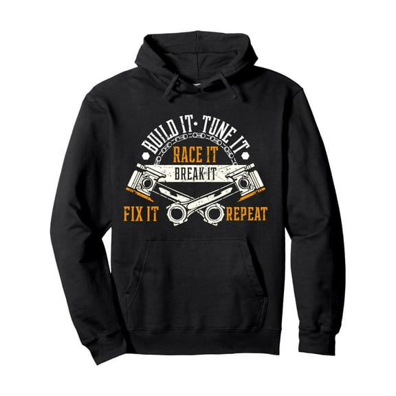 Funny Drag Race, Race Mechanic, Car Fan, Motorsport Hoodie Pullover Hoodie - Comfort Meets Style - Best Gifts for Men Women Dad Mom Sister Brother Friends