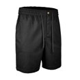 thumbnail image 4 of Men's Casual Summer Shorts Lightweight Breathable Classic Fit Elastic Waist Drawstring with Button Detail and Side Pockets for Lounge Beach Vacation Golf Everyday Wear, 4 of 6