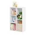 thumbnail image 2 of Furinno LUDER Book Shelf, 5-Cube Bookshelf, Tool Free Assembly Bookcase with Open Shelves, 9.4 x 19.7 x 31.5, Floor Standing, for Living Room, Bedroom, Home Office, Plain White, 2 of 5