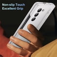 thumbnail image 4 of ELEHOLD for Samsung Z Fold 6 Case, Rugged Slim S Pen & Pen Holder Invisible Kickstand Hinge Protection Anti-Scratch Shockproof Protective Case with Screen Protector for Samsung Z Fold 6,White, 4 of 7