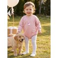 thumbnail image 5 of Cenuakty Baby Boys Girls Romper Long Sleeve Round Neck Goose Embroidery Bodysuit Newborn Fall Playsuit, 5 of 9