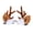E, variant on SmartBy 1 Pair Reindeer Antler Hair Clips for Christmas Fluffy Ear Headband with Pom Poms Festive Girls Hair Accessories Gift for Women Kids