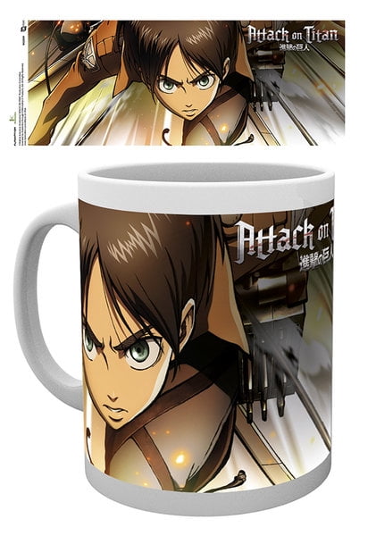 Attack on Titan Eren Jaeger Anime Mug Color Change Cup Cosplay Gift Hot Student 
