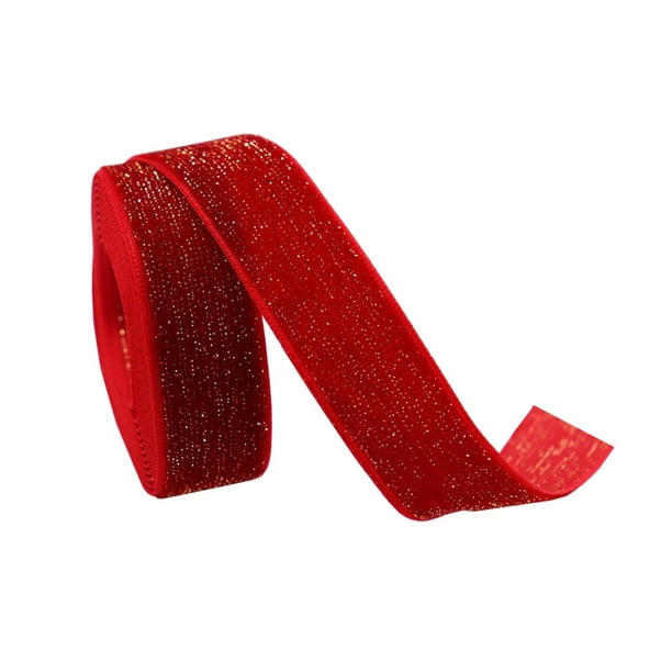 Cintas para envolver regalos con borde de alambre, envoltura de regalos, costura DIY, cintas de terciopelo, 20mm