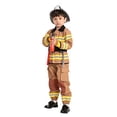 thumbnail image 1 of Disfraz de bombero marrón unisex para niños para disfraz de Halloween-S, 1 of 3