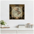 thumbnail image 5 of Amanti Art Damask on Black Map II Framed Canvas Wall Art Print, 5 of 10