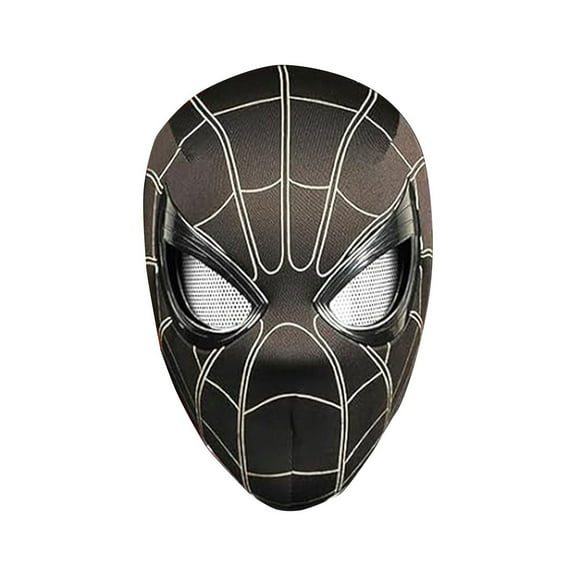 UKYIA 11" Spider Superhero Mask with Touch-Activated LED Eyes, Light-Up Full Head Halloween Mask, Breathable Fabric Superhero Mask for Halloween Costume or Cosplay Accessories