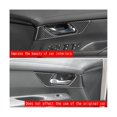 thumbnail image 5 of Ajuste de la cubierta del cuenco de la manija interior de la puerta delantera de la textura del patrón de fibra de carbono del coche para C28 2022-2023 Acce del coche, 5 of 5