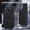 thumbnail image 5 of Designed for iPhone 14 Plus Case 2 in 1 Gift Militay Grade Drop Protective Rugged Heavy Duty Cover Shockproof Case for iPhone 14 Plus Phone Case for Women Men boy Girl (Blue+Black), 5 of 17