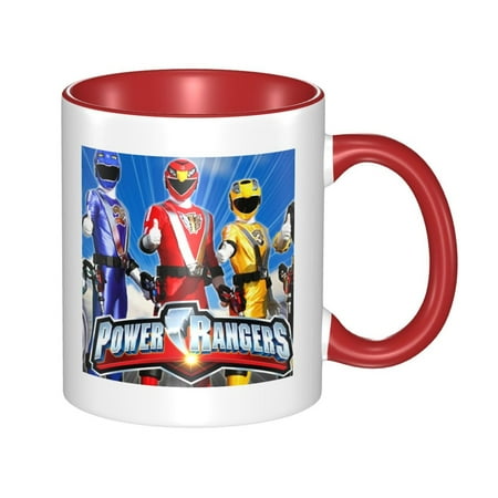 

Power Rangers Coffee Tea Double Side Ceramic Mug Office Work Cup Gift