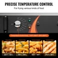 thumbnail image 4 of KFFKFF 3000W Electric Fryer for Commercial Use, 30.6Qt / 29L Capacity with Basket, Countertop Stainless Steel Single Oil Fryer with Temperature Control, Ideal for Kitchen and Restaurant, Silver, 4 of 9