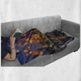 thumbnail image 6 of Lantern Soft Flannel Fleece Throw Blanket, Wat Arun Building Thailand Bangkok Coastline People Wishing Positive Culture, Cozy Plush for Indoor and Outdoor Use, 50" x 70", Multicolor, by Ambesonne, 6 of 6