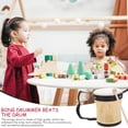 thumbnail image 2 of 1 Conjunto de niños Educación Instrumento de percusión práctico Sheepskin Bongo Drum, 2 of 4