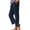 Blue, variant on Work Pants for Women Soft Leisure Relaxed Fit Wide Leg Slacks Pants Stretch Elastic High Waist 7/8 Length Slacks Pants Solid with Pockets Summer Pants for Ladies Gym Anniversary Beige