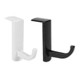 thumbnail image 4 of Soporte universal para auriculares Gancho de pared Monitor Soporte para auriculares Blanco 2 piezas FLhrweasw, 4 of 8