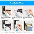 thumbnail image 5 of Swivel Towel Rack Swivel Wall Mounted Towel Rack With 4 Arms 180° Rotation Towel Bars With Hooks For Kitchen Balcony Bathroom, 5 of 5