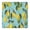 Yellow Lemon Fruit-2, variant on Mixed Fruits Leaves White Pattern Square Fitted Tablecloth with Elastic Edge,Square Table Cover,Washable Elastic Table Cover for Home Kitchen Party Decor 34"x34"