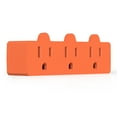 thumbnail image 5 of Triple Outlet Extender, Heavy Duty 3-Prong Grounded Wall Tab, 3-Outlet Extender Adapter Plug with 3 Electrical Outlets, ETL Listed, Orange （3 pack), 5 of 5