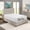 White, variant on Fitted sheet Full Size 16” Deep Pocket Easy Care Breathable Elastic Bed Sheets