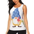 thumbnail image 1 of Balery Autumn Funny Gnomes Camiseta sin mangas estampada ligera para mujer, tops de entrenamiento sin mangas, camisetas de yoga transpirables de secado rápido.-XX-Large, 1 of 7