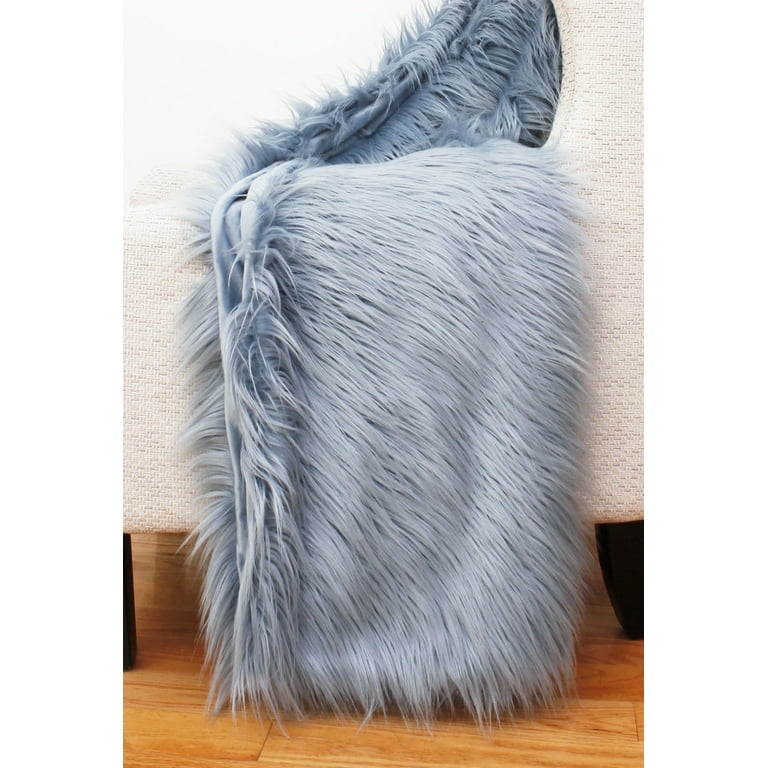 Thro by Marlo Lorenz 50 x 60 Aliza Mongolian Blue Decorative Throw Walmart
