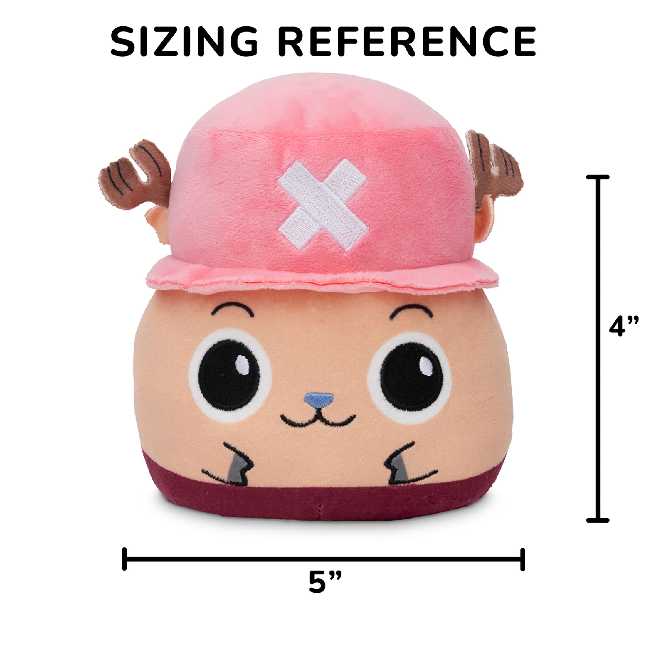 TeeTurtle x One Piece Chopper Reversible Plushies Walmart Ex