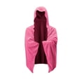 thumbnail image 2 of Adult Beach Towel Poncho, Microfiber Beach Towel, Quick Dry Towel, Changing Poncho, 57X24 Inch Rose Pink Fast Water Absorbent Sun Shade Hooded Cape for Pool Lake Outdoor, 2 of 5