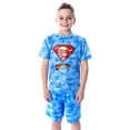 thumbnail image 7 of DC Comics Boys' Justice League Digital Camo Print Superman 2 Piece Short Sleeve Shirt and Pajama Short Set, 7 of 7