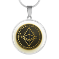 thumbnail image 1 of Collier Cercle en or Ethereum en Acier Inoxydable Ou en or 18 Carats 18-22", 1 of 7