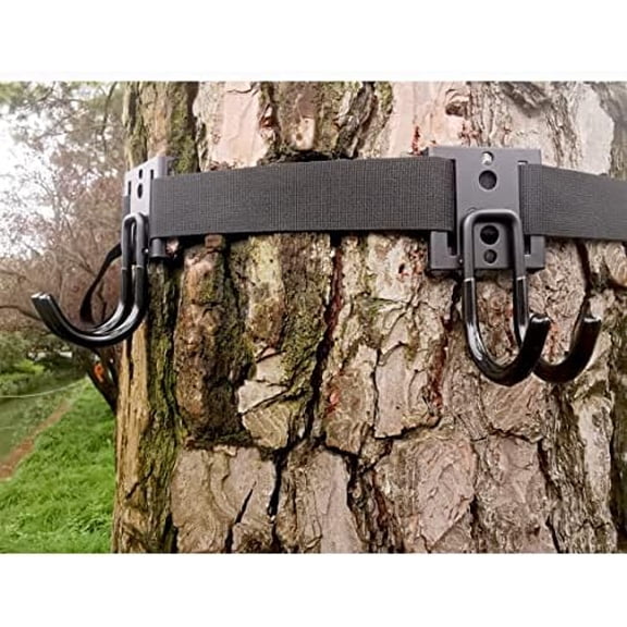 Tree Stand Strap Bow Hangers with Metal Hooks for Treestand Platform Saddle Hunting Accessories$$Other
