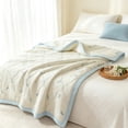 thumbnail image 5 of Printed Lightweight Summer Quilt – Soft Breathable Cotton Blanket for Air Conditioning Room, 39.37x59In Machine Washable, 5 of 7
