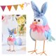 thumbnail image 5 of Ndcxsfigh Adorno Pájaro Con Orejas Conejo Pascua Muñecos Creativos Suaves Regalos para Y Niñas (azul), 5 of 9