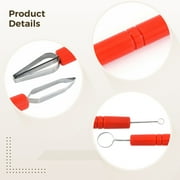 5 Pcs Fruit Carving Knife Set, Chef’s Fruit Sculpting Tools, Includes Double Line Round Carving Heads, Ideal for Clay, Ceramic, Cake Decorating and Vegetable Art