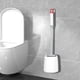 thumbnail image 4 of Ganfancp Escobillero y Escobillero Compacto para La Limpieza Del Cuarto de Baño Cepillo de Mango Largo Tamaño Compacto para Guardar y Organizar Ofertas Flash 1X Escobilla, 1X Base, 4 of 7