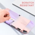 thumbnail image 4 of Carrying Case Fit for Nintendo Switch OLED Console(2021), Protective Hard Portable Travel Carry Case Shell Pouch with Pockets for Accessories and Games - Pink Purple, 4 of 9