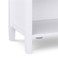 thumbnail image 5 of Home Square 2-Piece Wood 24" Transitional Bedside Nightstand Table Set in White, 5 of 9