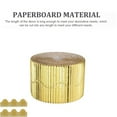 thumbnail image 3 of Gold Bulletin Board Border,3.9"x24.6ft Corrugated Wavy Border for Birthday,Portabe Burlap Scalloped Border for DIY Project,Party Decoration, 3 of 5