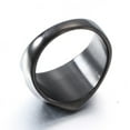 thumbnail image 5 of Stainless Steel Signet Ring for Men Women in Gold/Black/Silver/Vintage Gray Tone, Chunky Thick Heavy Dome Band Ring Cool Finger Ring, Gift for Dad Husband, Size 7-14 Customizable, 5 of 5