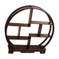 thumbnail image 4 of jifeng Wooden Dessert Display Shelf Cabinets Rack for Pastry Carving Crafts Desktop brown, 4 of 9