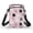 Cute Cat Paws Pattern, variant on Uourmeti Botanical Leaf Mini Money Bag Pouch, Crossbody Strap 2 Layer Single Shoulder Bag for Travel Work