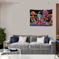 thumbnail image 3 of Tapiz de pared de microtela con astronautas y dinosaurios, 150 x 130 cm, 3 of 3