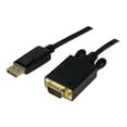 thumbnail image 1 of StarTech.com 10 ft DisplayPort to VGA Adapter Cable - DP to VGA Video Converter - Active DisplayPort to VGA Cable for PC 1920x1200 - Black (DP2VGAMM10B) - DisplayPort cable - DisplayPort (M) to HD-15 (VGA) (M) - 10 ft - latched - black, 1 of 5