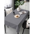 thumbnail image 6 of Grey Pure Color Table Cloth, Waterproof Tablecloth for Rectangle Tables, Aesthetics Contemporary Luxury Reusable Washable Fabric Table Cover for Restaurant Kitchen Dining Tables 60"x120", 6 of 9
