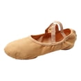 thumbnail image 3 of Zapatillas de ballet Hugo para niñas de lona Tan_40, 3 of 10
