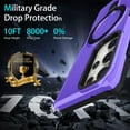 thumbnail image 7 of Dteck for Samsung Galaxy A04E Case with Invisible Built in Stand & Ring Holder,Military Grade Drop Protection Shockproof Hybrid Case for Samsung Galaxy A04E,Purple, 7 of 7