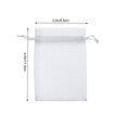thumbnail image 4 of Here's a polished and professional product description for your **50pcs White Organza Drawstring Bags**:\n\n \n\n**50pcs White Organza Drawstring Bags –, 4 of 4