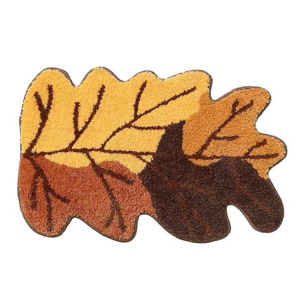 Alfombrilla de baño con forma de pavo, accesorios de decoración para el baño, alfombrillas de baño con forma de calabaza de otoño, lavables, antideslizantes, absorbentes, alfombrillas de ducha de