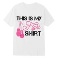 thumbnail image 5 of Womens T shirts Crew Neck Short Sleeve Letter Graphic Print Basic Tee Tshirt, 5 of 5